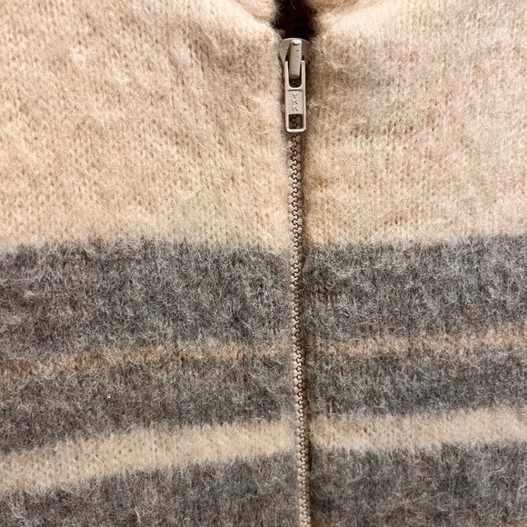 Vintage Amazing 100% Wool Sweater Vest From Caldwell For TipTop Sz S Zip front - Picture 6 of 13